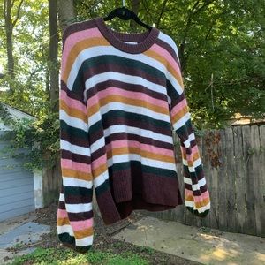 striped madewell sweater